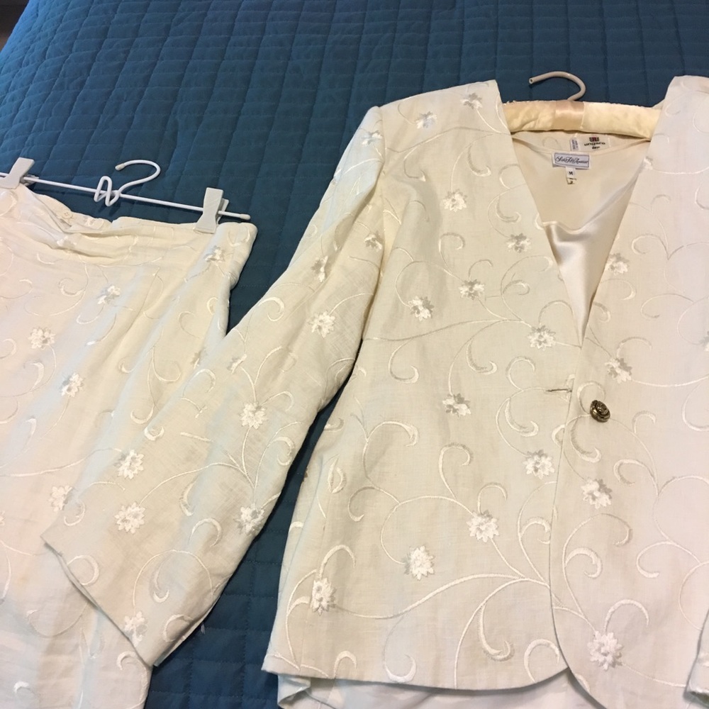 Ungaro skirt suit with silk shell